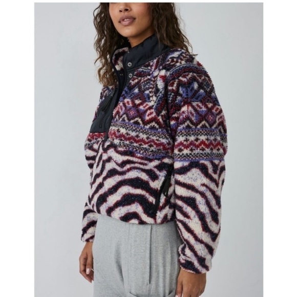 Free People Rocky Ridge Fleece Jacket - Picture 1 of 10